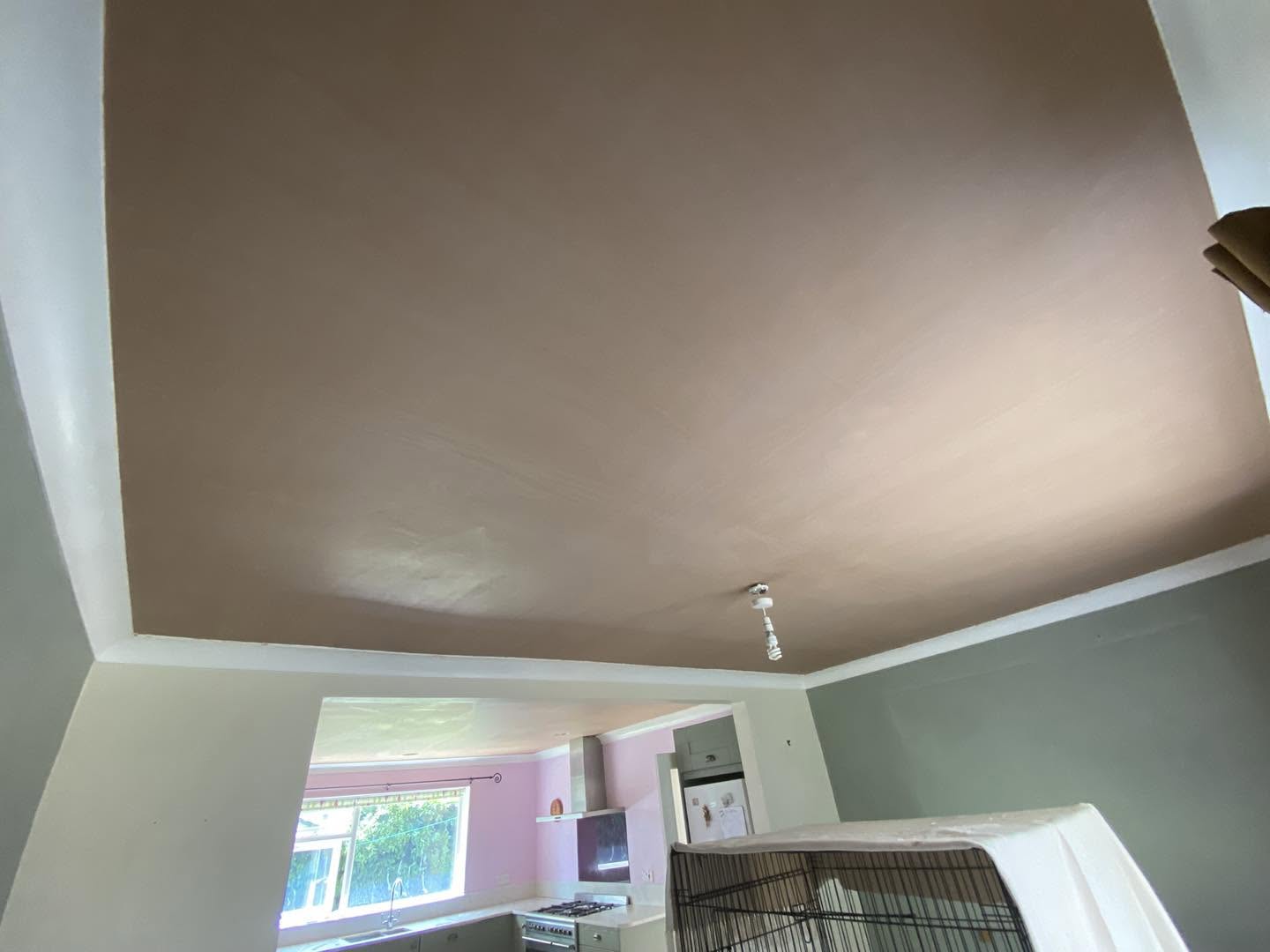 The same ceiling skim from another angle